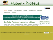 Tablet Screenshot of hubor-proteus.com